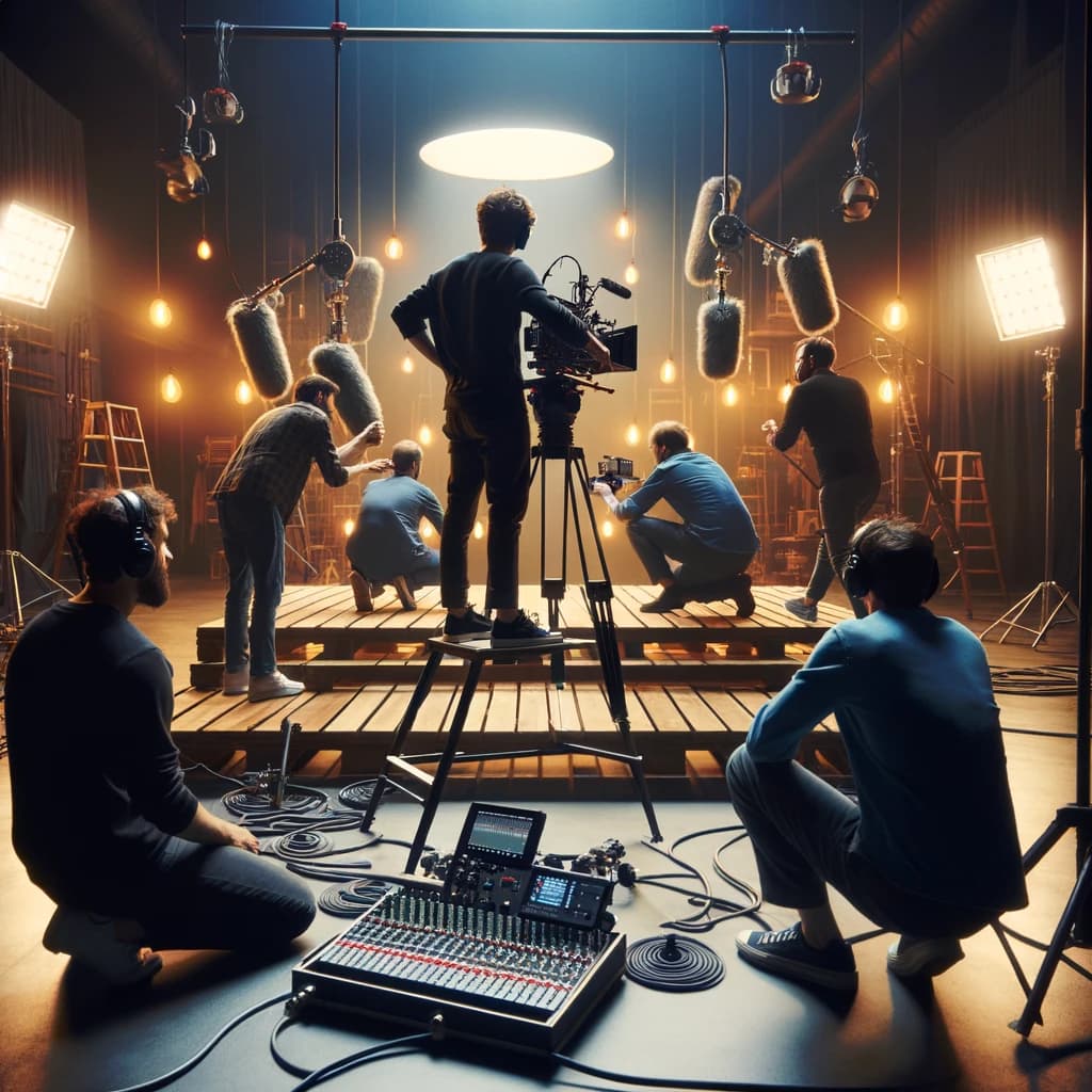 Scène de captation audiovisuelle