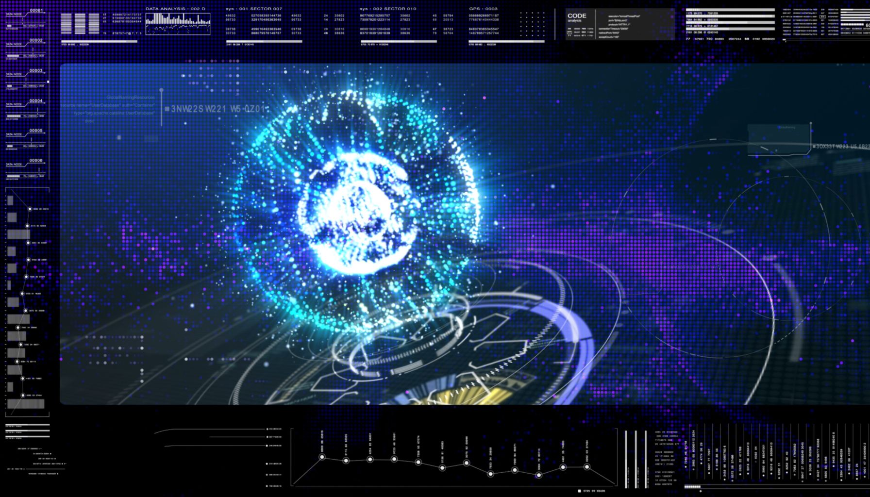 Motion design avec effet d'une planète